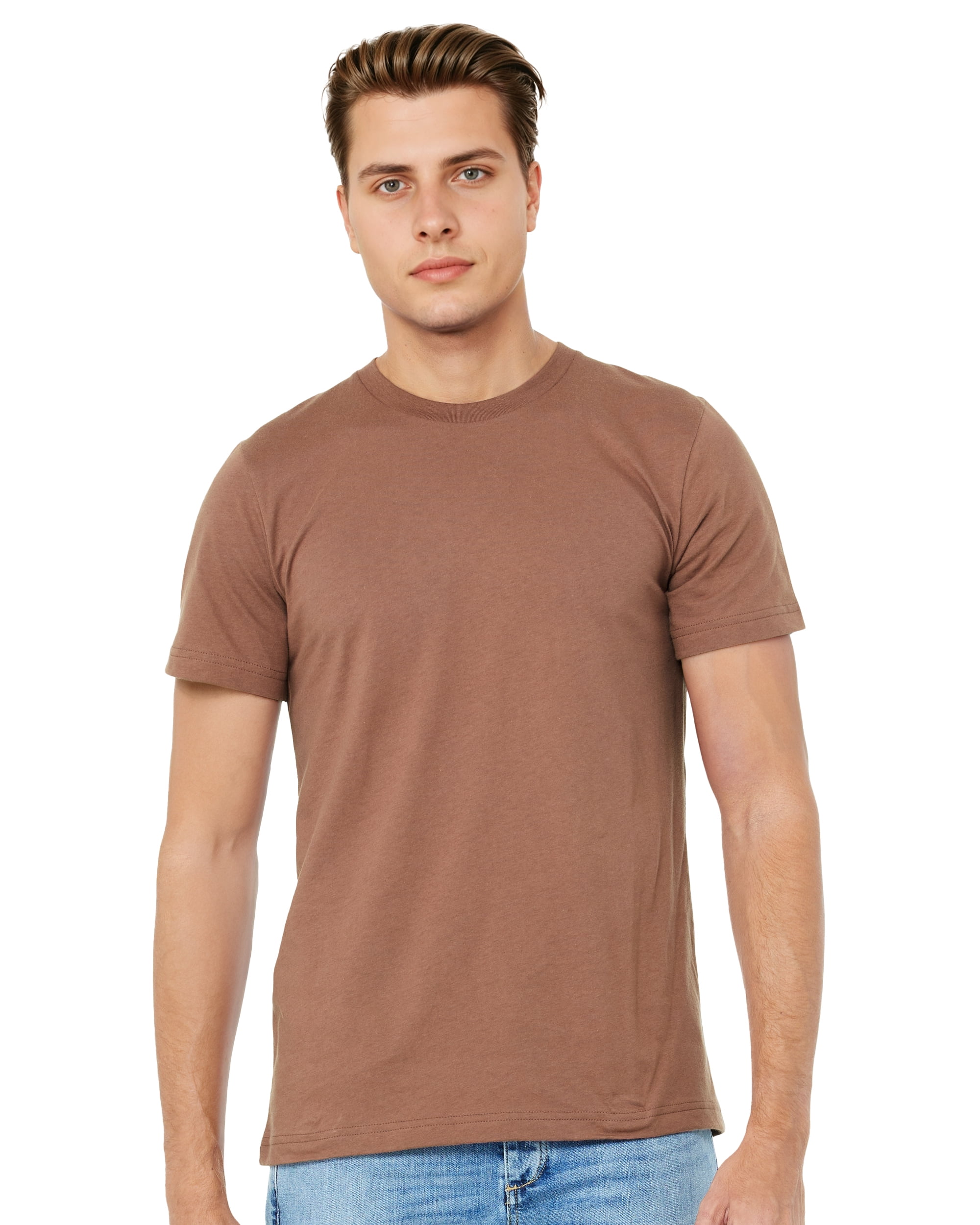 Bella + Canvas Unisex Cotton Jersey T-Shirt, Coral - L - Walmart.com