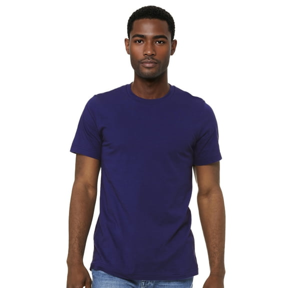 BELLA CANVAS Adult Unisex Short Sleeve Crew T-Shirt for Crafting, Team Navy, Medium