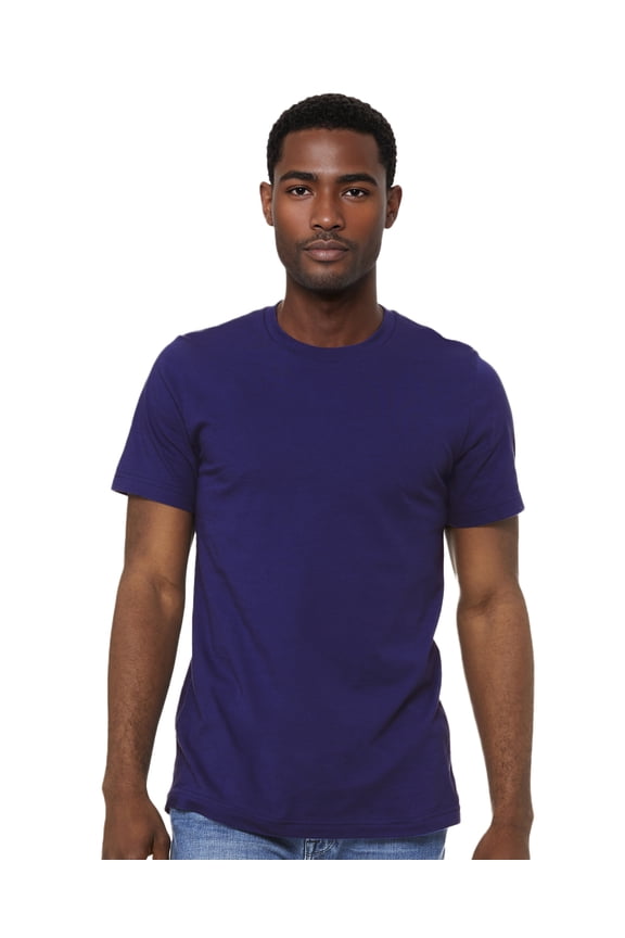 Adult Unisex Short Sleeve Crew T-Shirt for Crafting, Team Navy, Medium