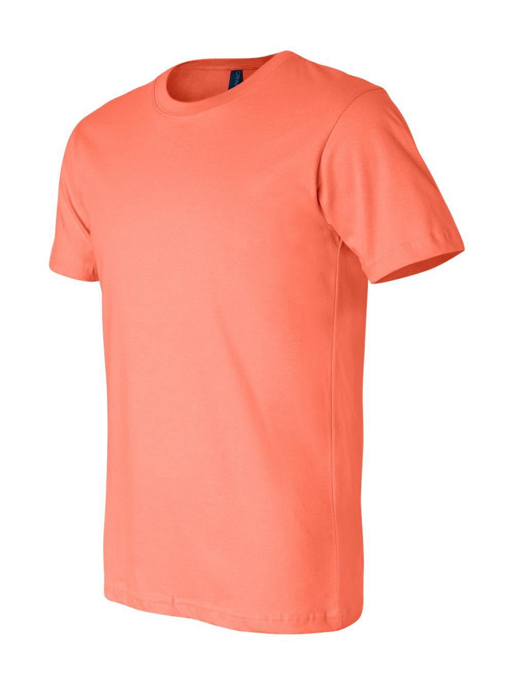 Bella + Canvas Unisex Cotton Jersey T-Shirt, Coral - L - Walmart.com