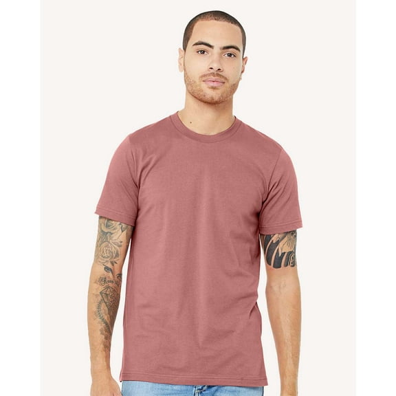 Bella Canvas 3001U Unisex Made In The USA Jersey T-Shirt-MAUVE-XS