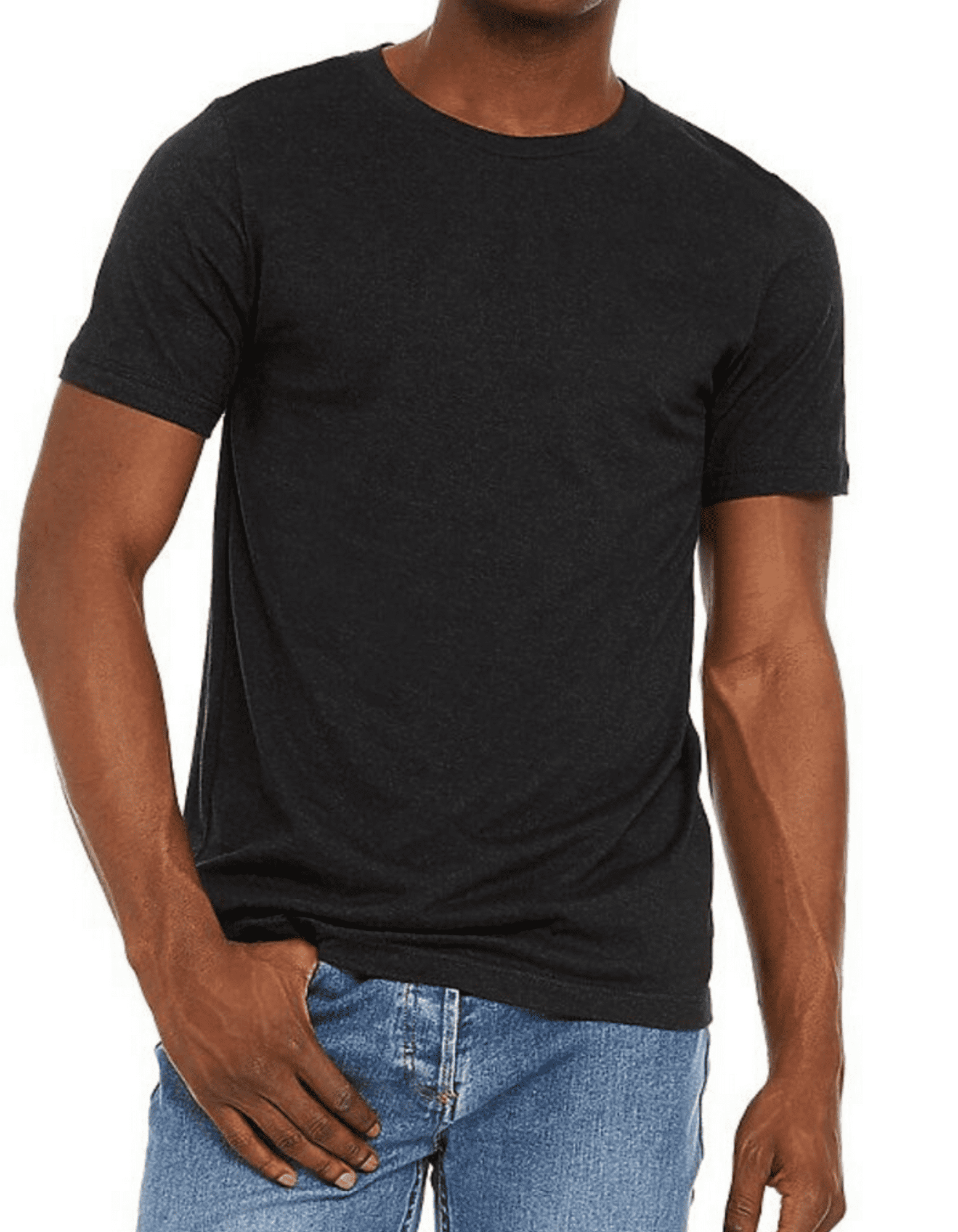 Bella + Canvas 3001cvc Adult Mens Unisex Short Sleeve Heather Black ...