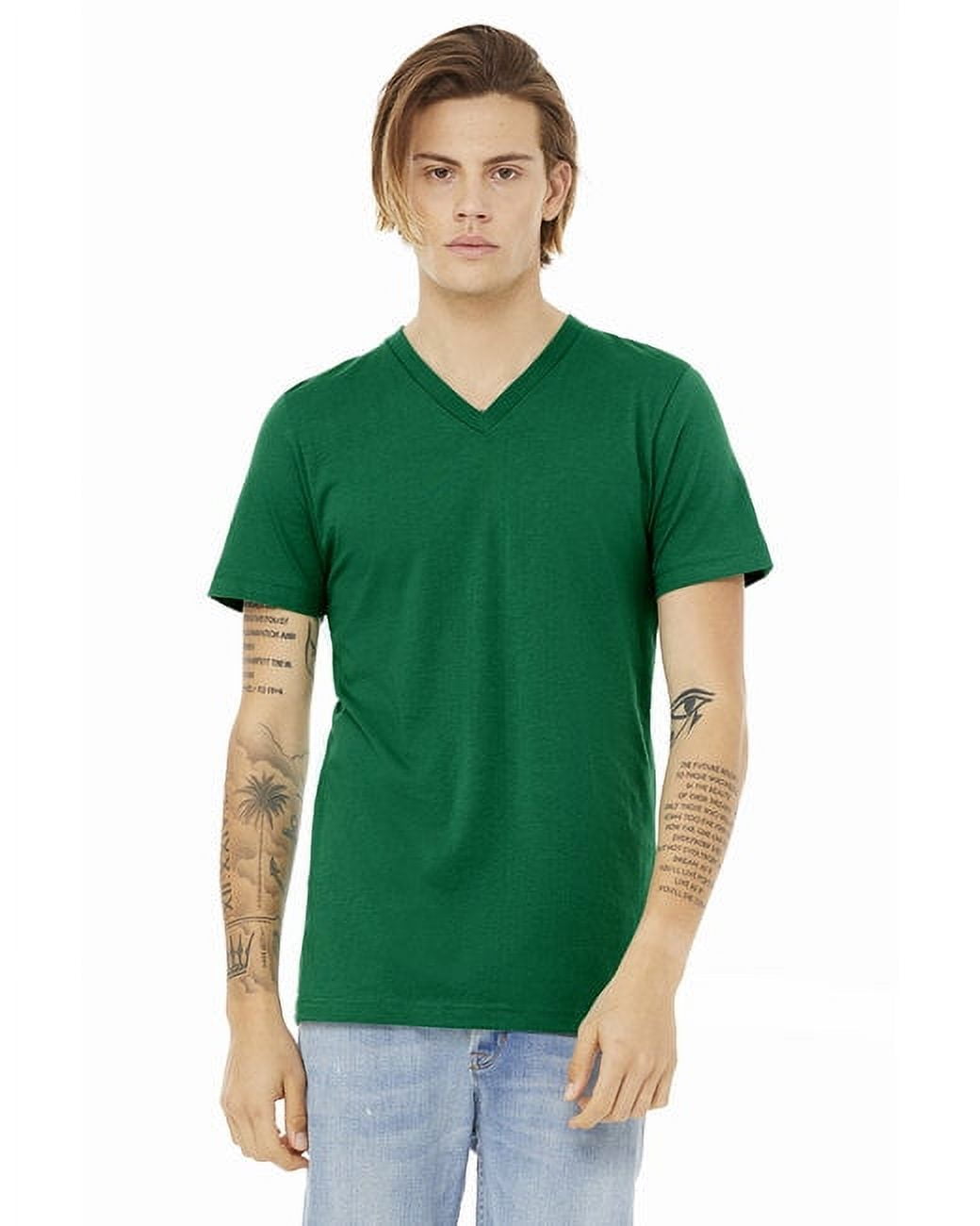 Bella + Canvas 3005 Unisex Jersey Short-Sleeve V-Neck T-Shirt - Walmart.com