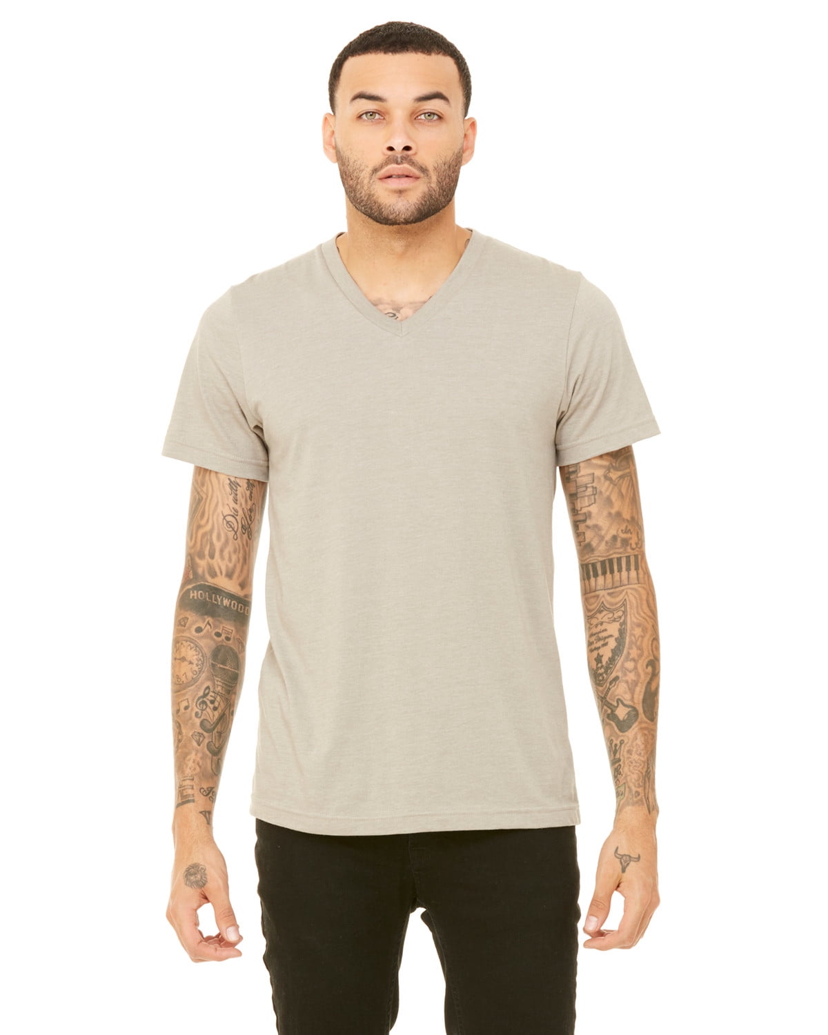 Bella + Canvas 3005CVC Unisex CVC Jersey V-Neck T-Shirt - Walmart.com