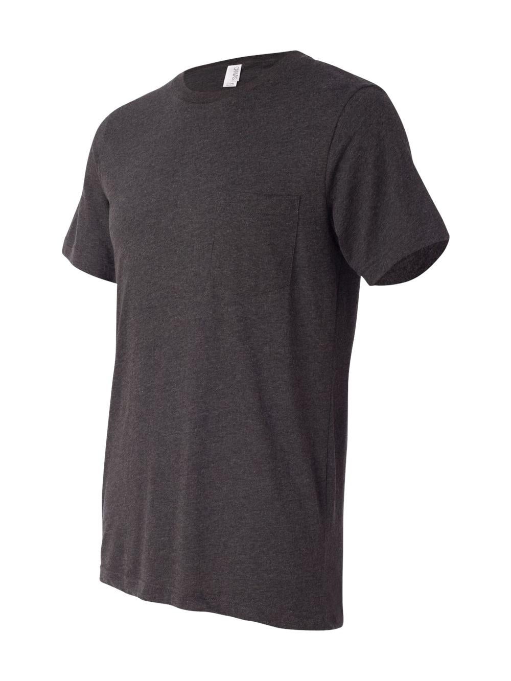 Bella + Canvas 3021 Men's Jersey Short-Sleeve Pocket T-Shirt - Walmart.com