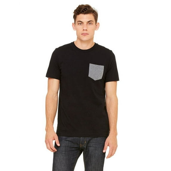 Bella + Canvas 3021 Men's Jersey Short-Sleeve Pocket T-Shirt