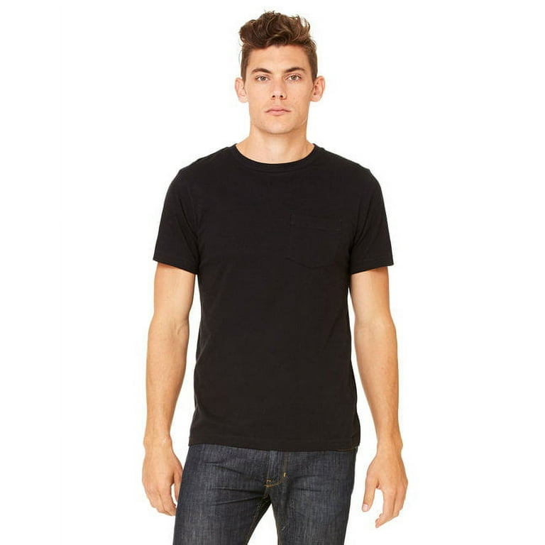 Bella Canvas 3021 Men s Jersey Short Sleeve Pocket T Shirt