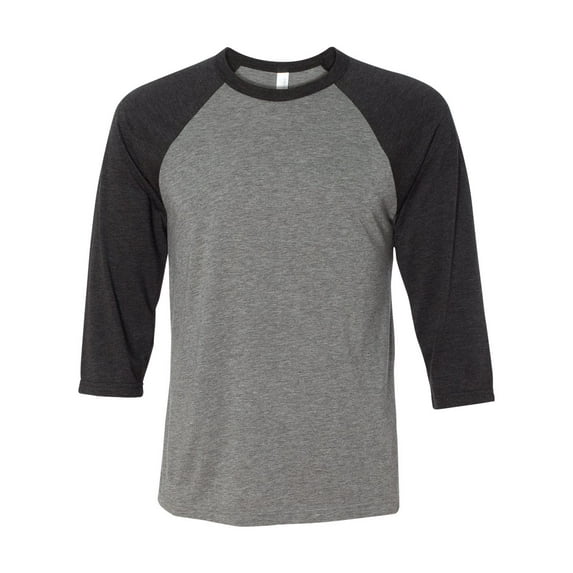 BELLA + CANVAS Unisex Three-Quarter Sleeve Baseball Tee
