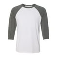 thumbnail image 1 of Bella + Canvas 3200 Unisex 3/4-Sleeve Baseball T-Shirt, 1 of 1