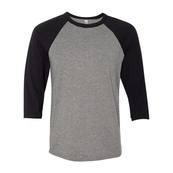 BELLA + CANVAS Unisex Three-Quarter Sleeve Baseball Tee