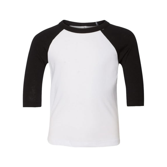 Bella + Canvas 3200T Toddler Three-Quarter Sleeve Baseball Tee (2 PACK)