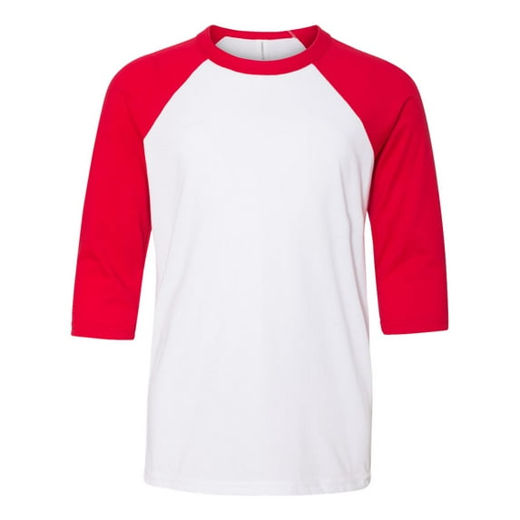 Bella + Canvas 3200Y Youth Three-Quarter Sleeve Baseball Tee (2 PACK)