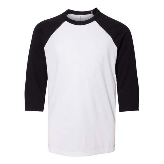 Bella + Canvas 3200Y Youth Three-Quarter Sleeve Baseball Tee