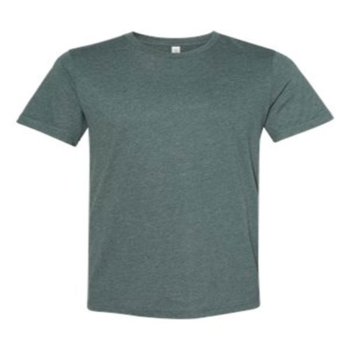 Bella Canvas Unisex Sueded T-Shirt - Deep Heather, Size M, 4.2 Oz Cotton-Poly Blend