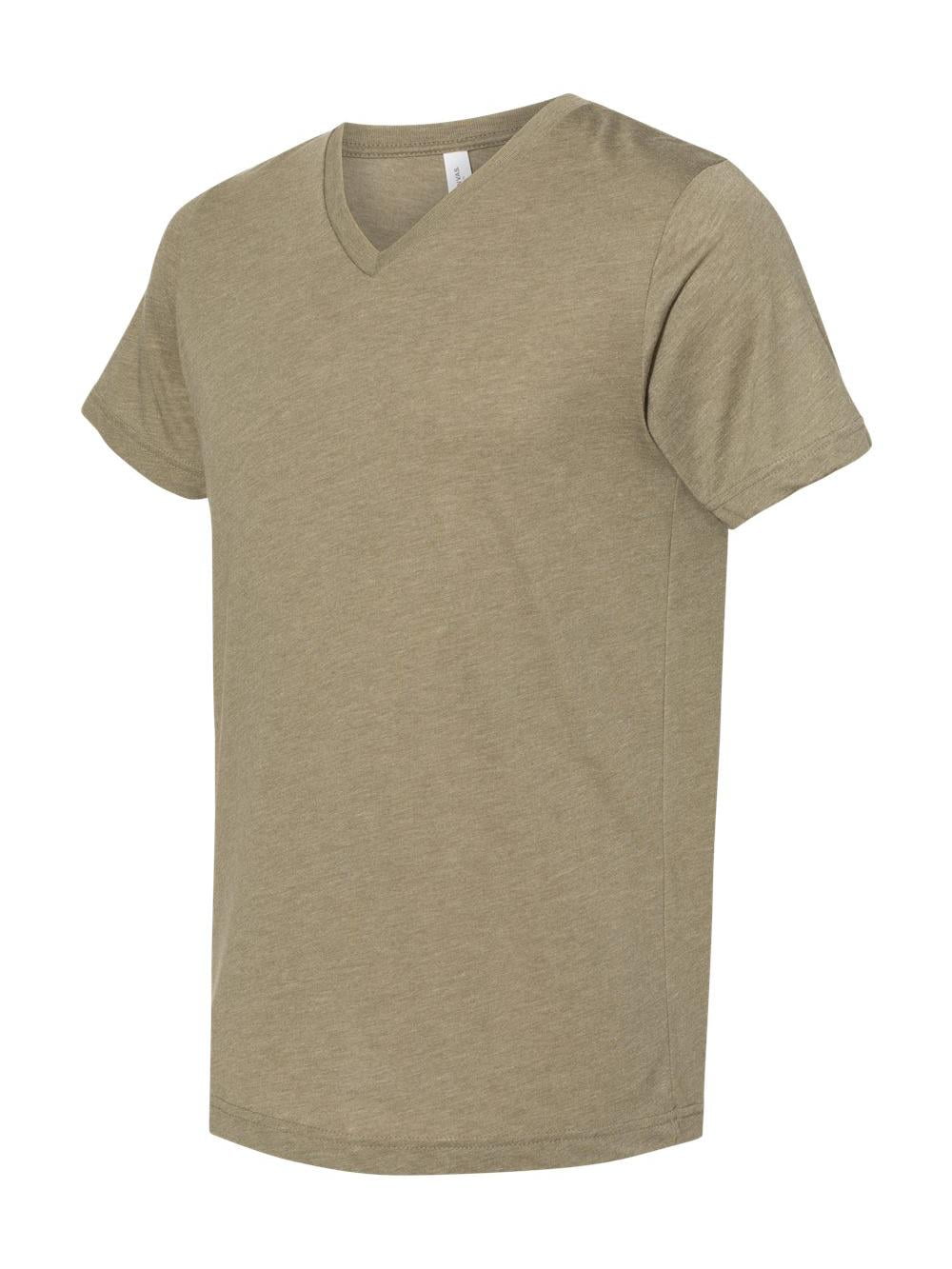 Bella + Canvas 3415C Men's Triblend Short-Sleeve V-Neck T-Shirt ...