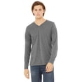 thumbnail image 1 of Bella + Canvas 3425 Men's Jersey Long Sleeve V Neck T-Shirt, 1 of 3