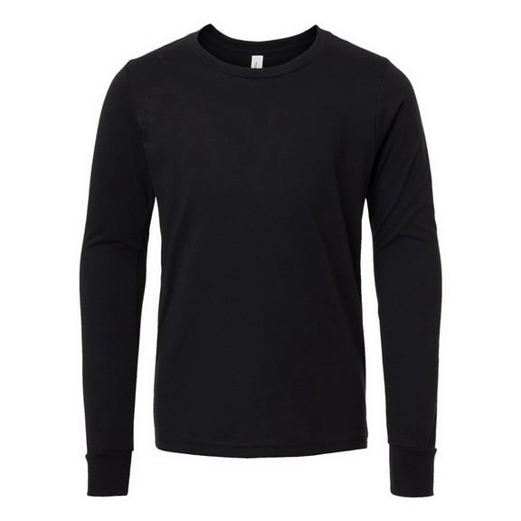 BELLA + CANVAS Youth Heather CVC Long Sleeve Tee