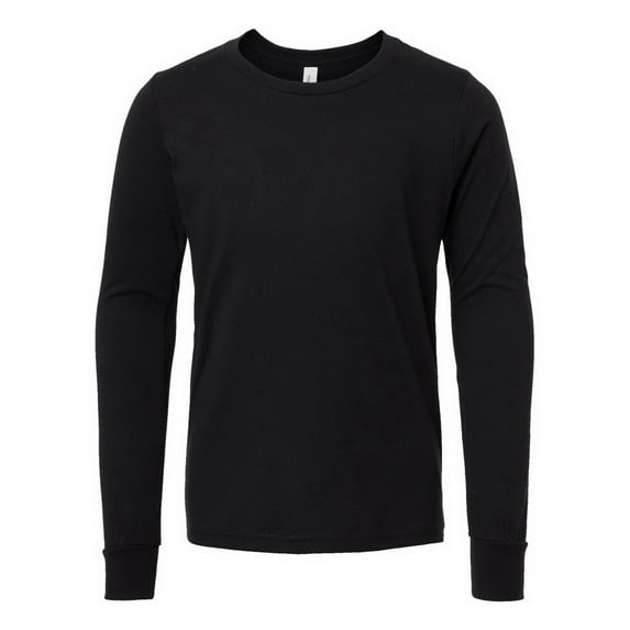BELLA + CANVAS Youth Heather CVC Long Sleeve Tee