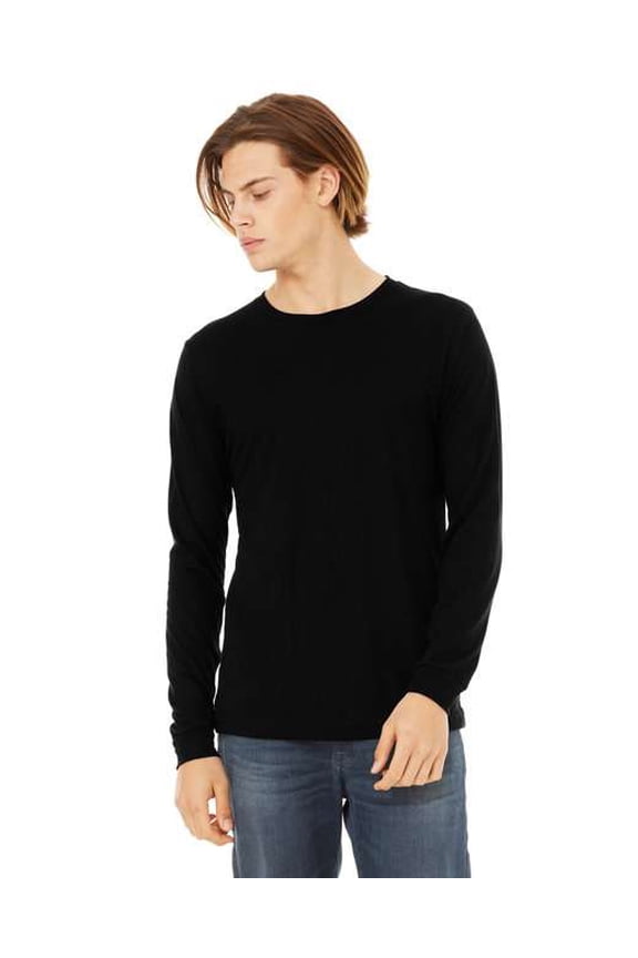 3513 Unisex Triblend Long-Sleeve T-Shirt-SLD DK GRY TRBLN-2XL
