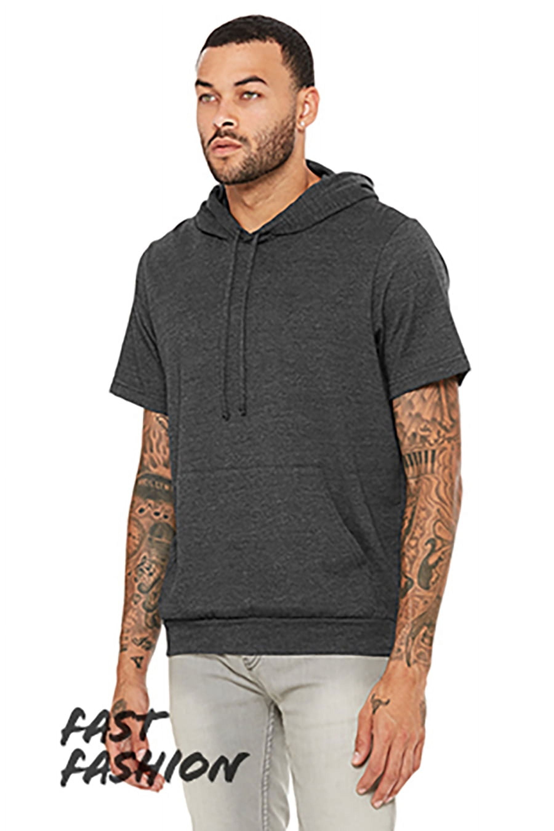 Bella Canvas Fast Fashion Men s Jersey Short Sleeve Hoodie 2XL