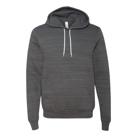 Bella Canvas 3719 Unisex Fleece Pullover Hoodie - Dark Grey Marble - Medium