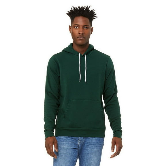Bella Canvas 3719 Unisex Sponge Fleece Pullover Hoodie-Forest-M