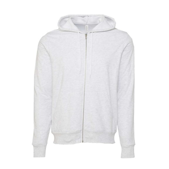 Bella   Canvas 3739 Unisex Poly-Cotton Fleece Full-Zip Hoodie (2 PACK)