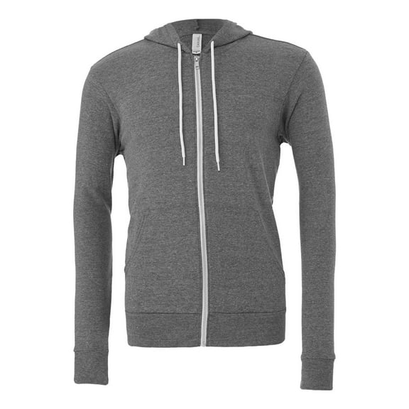 Bella   Canvas 3739 Unisex Poly-Cotton Fleece Full-Zip Hoodie