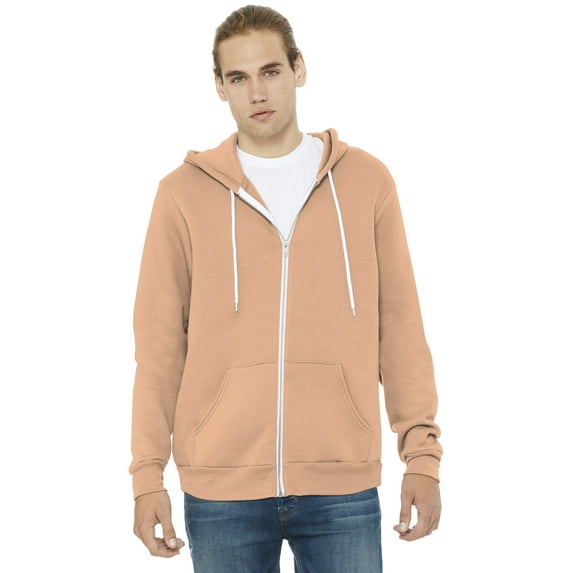 Bella + Canvas 3739 Unisex Poly-Cotton Fleece Full-Zip Hoodie