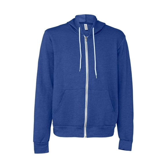 Bella Canvas 3739 Unisex Poly-Cotton Fleece Full-Zip Hoodie