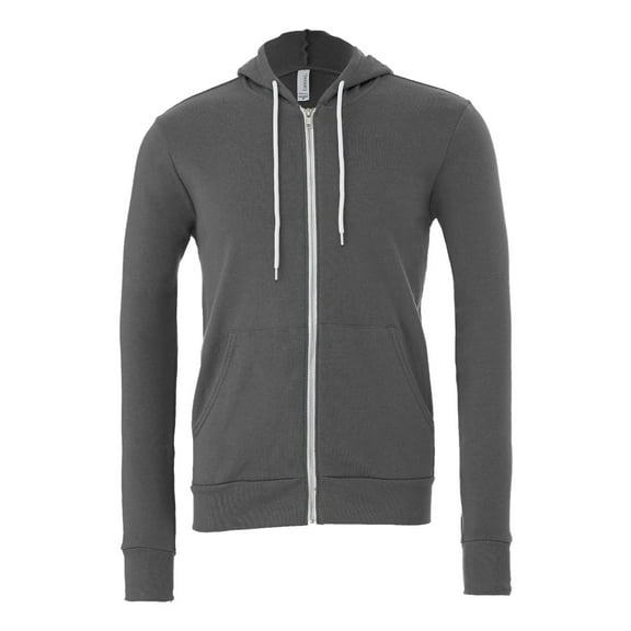 Bella   Canvas 3739 Unisex Poly-Cotton Fleece Full-Zip Hoodie