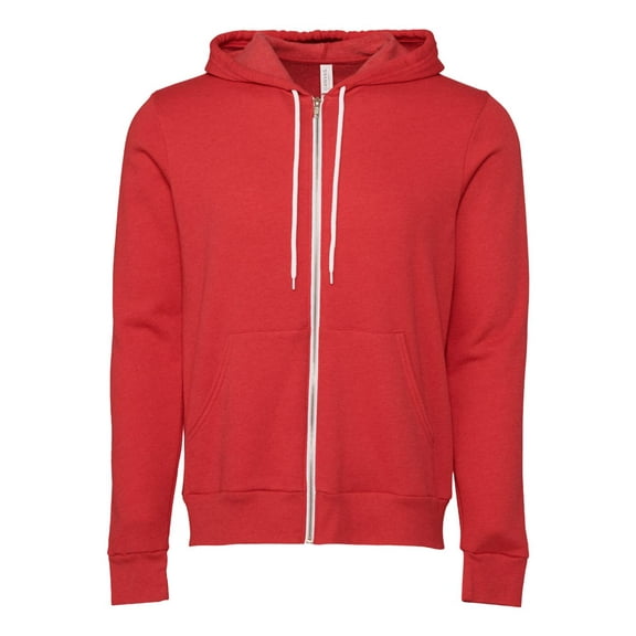 Bella   Canvas 3739 Unisex Poly-Cotton Fleece Full-Zip Hoodie