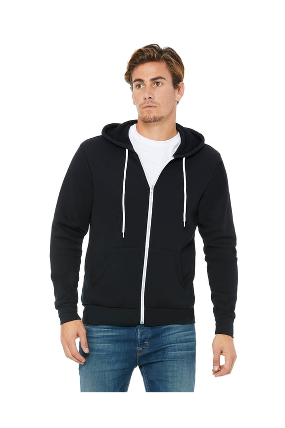 Bella + Canvas 3739 Unisex Sponge Fleece Full-Zip Hooded Sweatshirt