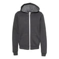 thumbnail image 1 of Bella + Canvas 3739Y Youth Sponge Fleece Full-Zip Hooded Sweatshirt, 1 of 1