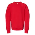 thumbnail image 1 of Bella+Canvas 3901y Youth Sponge Fleece Raglan Sweatshirt-Red-YM, 1 of 3