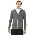 thumbnail image 1 of Bella + Canvas 3939 Unisex Triblend Full-Zip Lightweight Hoodie, 1 of 5