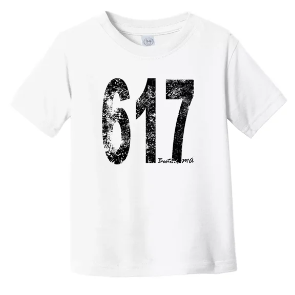 Bella Canvas 617 Boston Massachusetts Area Code Toddler T-Shirt