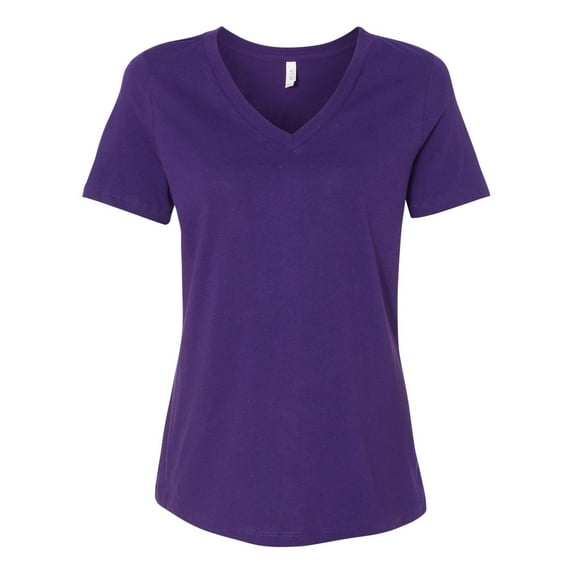 Bella + Canvas 6405 Ladies' Relaxed Jersey Short-Sleeve V-Neck T-Shirt
