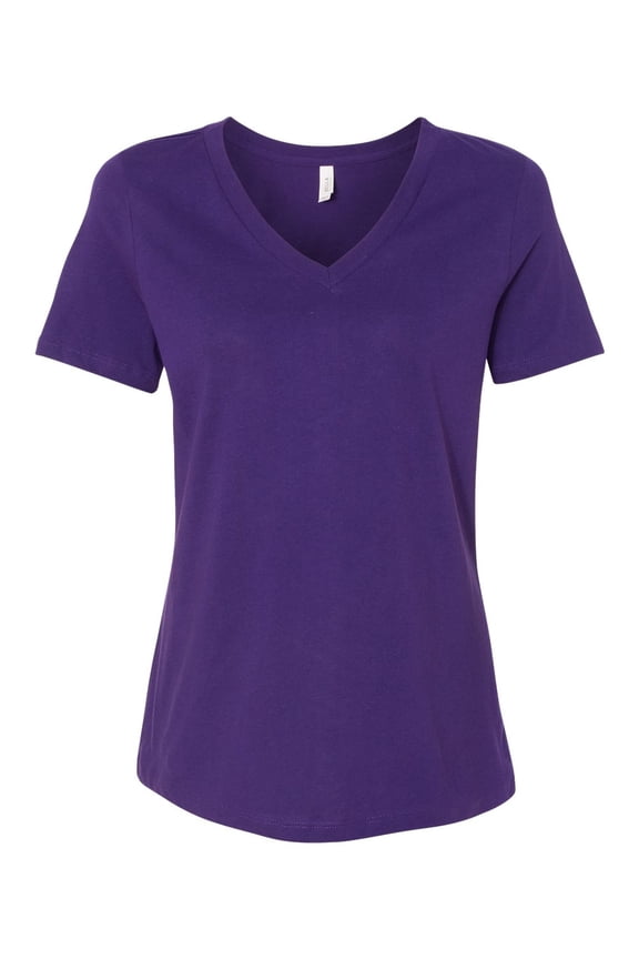 Bella + Canvas 6405 Ladies' Relaxed Jersey Short-Sleeve V-Neck T-Shirt