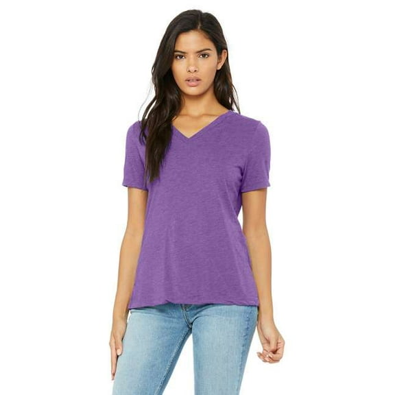 Bella + Canvas 6405 Ladies' Relaxed Jersey Short-Sleeve V-Neck T-Shirt