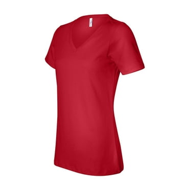 Bella   Canvas 6405 Ladies Relaxed Jersey V-Neck T-Shirt