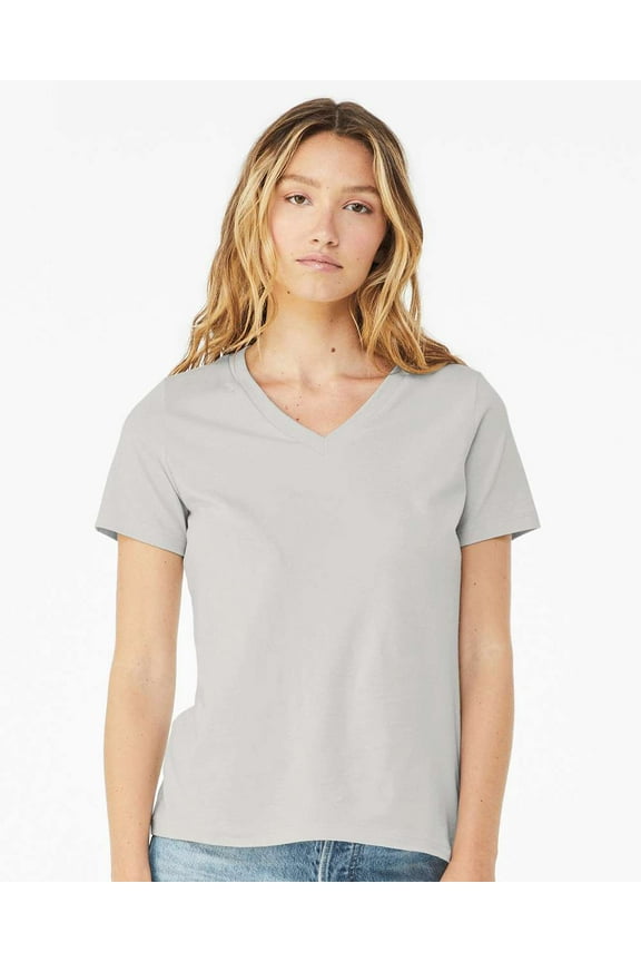 Bella + Canvas 6405 Ladies' Relaxed Jersey V-Neck T-Shirt