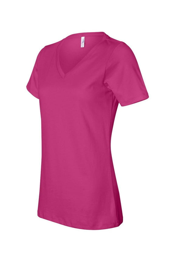 Bella + Canvas 6405 Ladies Relaxed Jersey V-Neck T-Shirt