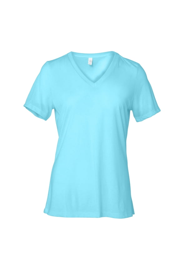 Bella + Canvas 6405 Ladies Relaxed Jersey V-Neck T-Shirt