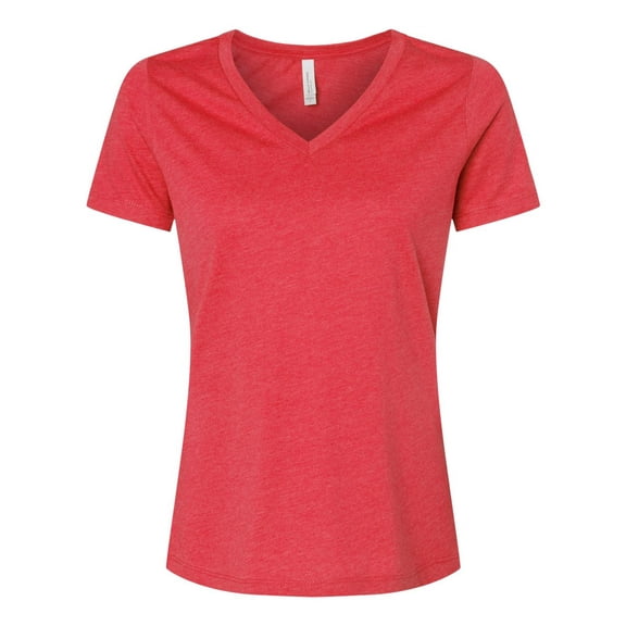 Bella + Canvas 6405CVC Ladies Relaxed Heather CVC Jersey V-Neck T-Shirt (2 PACK)