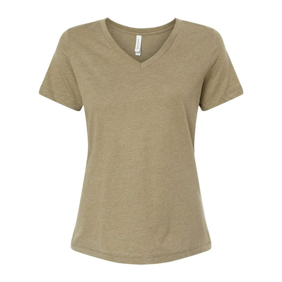 Bella Canvas 6405CVC Ladies Relaxed Heather CVC Jersey V-Neck T-Shirt (2 PACK)