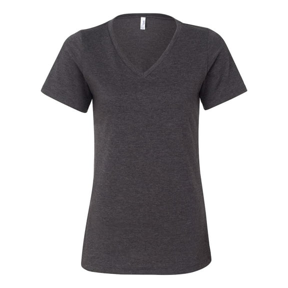 Bella + Canvas 6405CVC Ladies Relaxed Heather CVC Jersey V-Neck T-Shirt