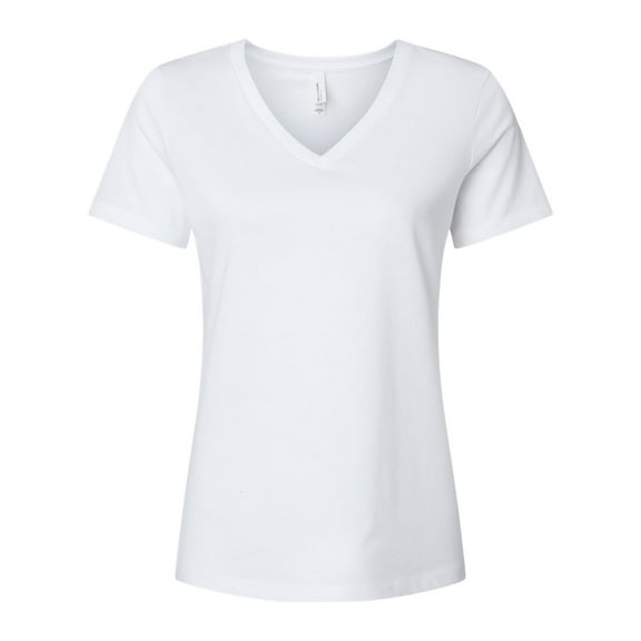 Bella + Canvas 6405CVC Ladies Relaxed Heather CVC Jersey V-Neck T-Shirt
