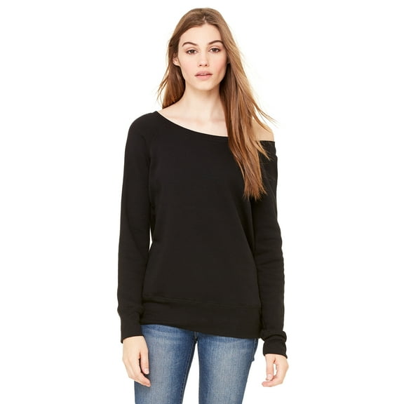 Bella + Canvas 7501 Ladies' Sponge Fleece Wide Neck Sweatshirt