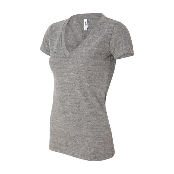 Bella   Canvas 8435 Ladies Triblend Short-Sleeve Deep V-Neck T-Shirt